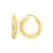 Belk & Co 5 Mm X 30 Mm Round Tube Hoop Earrings In Gold Over Sterling Silver
