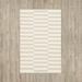 Gray/White 72 x 0.25 in Area Rug - Birch Lane™ Ilona Striped Hand Loomed Cotton Area Rug in Ivory/Light Gray Cotton | 72 W x 0.25 D in | Wayfair