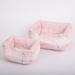 Hello Doggie Cashmere Bolster Polyester/Synthetic Material in Pink | 7 H x 14 W x 10 D in | Wayfair 80157