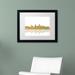 Trademark Fine Art 'Anchorage Alaska Skyline' Framed Graphic Art on Canvas Canvas, Wood | 16 H x 20 W x 0.5 D in | Wayfair MW0037-W1114BMF