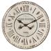 One Allium Way® Oversized Bukovice 24" Wall Clock Metal in Brown | 1.5 H x 24 W x 2 D in | Wayfair C6FD7D72DD794161BFC021C517AD2EE4