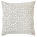 India's Heritage Dawn Matelasse Euro Sham 100% Cotton in Gray/White | 26 H x 26 W in | Wayfair