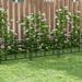 Timechee 4 Panels Garden Fence Decorative Landscape Edging Border