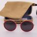 Gucci Accessories | Gucci Brow Bar Round Red Gold Studs Women's Sunglasses New Authentic | Color: Gold/Red | Size: Os