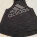 Adidas Tops | Dark Grey/Black Adidas Athletic Tank Top | Color: Black/Gray | Size: M