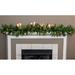 Aspen Valley Christmas Christmas 9' Garland - Realistic Looking Noble Fir/Long Needle Pine w/ 70 LED Lights in Green | 108 W x 4 D in | Wayfair