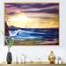 East Urban Home Water Sea Sky Sunset Beauty In Nature Waves - Nautical & Coastal Canvas Wall Art Print Canvas | 12 H x 20 W x 1 D in | Wayfair