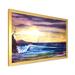 East Urban Home Water Sea Sky Sunset Beauty In Nature Waves - Nautical & Coastal Canvas Wall Art Print Metal | 30 H x 40 W x 1.5 D in | Wayfair