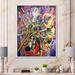 East Urban Home Abstract Multicolored Music Impression - Bohemian & Eclectic Canvas Wall Art Print Metal | 32 H x 16 W x 1 D in | Wayfair