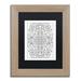 Trademark Fine Art 'Algeron' Ahrens' Framed Graphic Art on Canvas Canvas, Wood in Black/Green/White | 17.5 H x 14.5 W x 20 D in | Wayfair