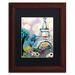 Trademark Fine Art 'La Dame De Fer' Framed Painting Print Canvas | 22.75 H x 18.75 W x 0.75 D in | Wayfair ALI5480-W1114BMF