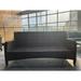 XIZZI Peridot Outdoor Rattan 3-Person Sofa w/ Ottoman Wicker/Rattan/Metal/Olefin Fabric Included in White | 33.85 H x 72.83 W x 34.64 D in | Wayfair