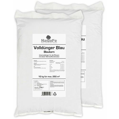 Volldünger Blau Blaukorn Universaldünger Rasendünger NPK Dünger 20 kg (2 x 10 kg) - Hagafe