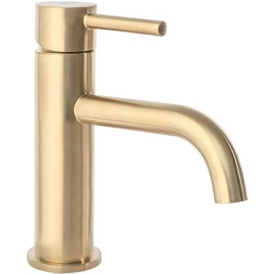 REA - waschbeckenarmatur lungo brush gold low