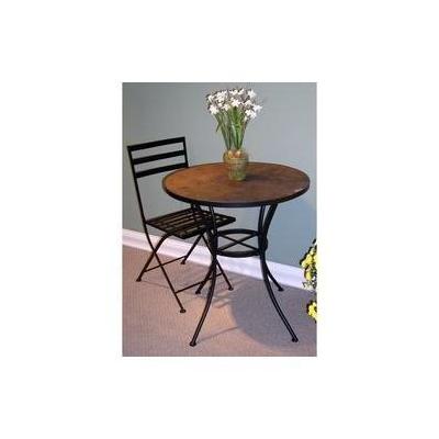 4D Concepts 601611 Round Dining Table with Slate Top