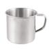 7.5cm Diameter Stainless Steel Water Cup Mug Silver Tone Tqilk - Silver Tone - 10 x 7.5 x 6.5cm