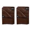 Stansport Light-Duty Rip-Stop Tarp 12' x 16' - Brown - 2 Pack