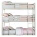 Transitional Ronnie Bunk Bed - Triple Twin, Reversible Rail Ladder, Comfort and Adventure