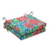 Garden Blooms Multi Squared Corners Seat Cushion (Set of 2)