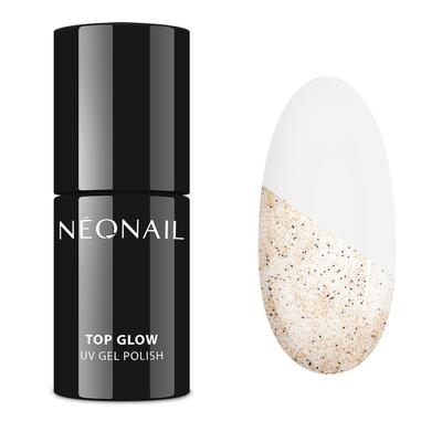 NEONAIL Top Glow Coat GOLD SAND 7.2 ml Weiss