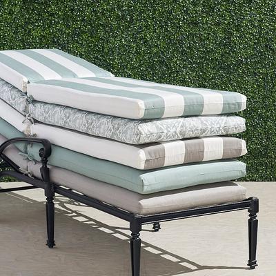 Knife-edge Outdoor Chaise Cushion - Seaglass, 75"L x 23"W - Frontgate