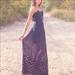 Free People Dresses | Free People Navy Monarch Maxi Dress Sz 6 | Color: Blue | Size: 6