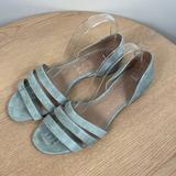 Madewell Shoes | Madewell Suede Sandals | Color: Green | Size: 7.5