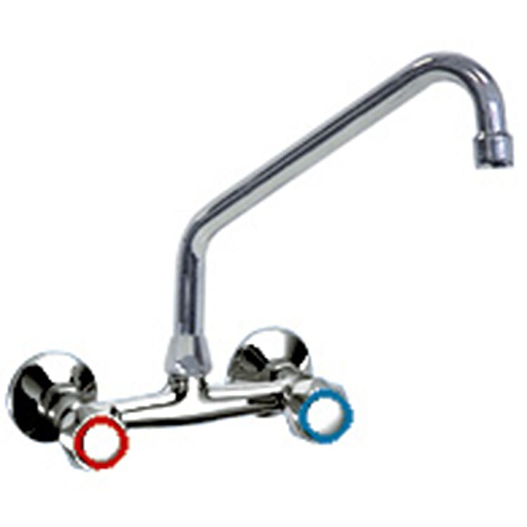 Gastro-Inox Duobloc Hochwandmodell 18(Ø)mm Wasserhahn 200mm Image