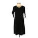 Gap Casual Dress - Shift: Black Solid Dresses - Women's Size Small