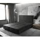 DELIFE Boxspringgestell Dream-Well 160x200 cm Mikrofaser Anthrazit Vintage, Bettgestelle