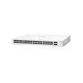 Aruba Instant On 1830 48-Port Gb Smart-managed Layer 2 Ethernet Switch | 48x 1G | 4x SFP | Fan-less | UK Cord (JL814A#ACC)