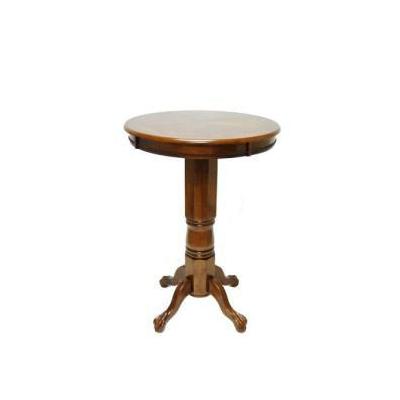 Boraam 71542 Florence Pedestal Pub Table - Walnut