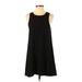 Leith Casual Dress - A-Line: Black Solid Dresses - Women's Size X-Small