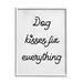 Stupell Industries Dog Kisses Fix Everything Pet Motivational Love PhraseDaphne Polselli Wood in Brown | 30 H x 24 W x 1.5 D in | Wayfair