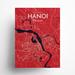 17 Stories Hanoi City Map Graphic Art Paper in Red/Blue | 24 H x 18 W x 0.05 D in | Wayfair 8148723F52AA4F7CBE36AD52F848A106