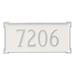 Montague Metal Products Inc. New Yorker 1 Line Address Plaque Metal | 9.25 H x 17 W x 0.25 D in | Wayfair PCS-0027S1-W-