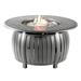 Ophelia & Co. Belteau Aluminum Propane Fire Pit Table Aluminum in Gray | 24.5 H x 44 W x 44 D in | Wayfair 12BE1CC79F324A82B79ED898FC9D769F