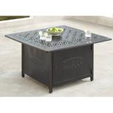 Ophelia & Co. Emmylou Aluminum Propane Fire Pit Table Aluminum in Brown | 24.5 H x 42 W x 42 D in | Wayfair RONIN-FPT-AC