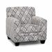 Accent Chair - Lark Manor™ Allanna Accent Chair Polyester/Fabric in Black/Brown/Gray | 37 H x 34 W x 37 D in | Wayfair