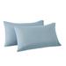FRYE Cotton Linen Blend Pillowcase Pair Cotton in Blue | King | Wayfair PC4380LBKS-4700