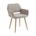 Corrigan Studio® Fabric Side Dining Chair w/ Metal Leg Upholstered/Fabric in Yellow | 30.87 H x 21.87 W x 19.97 D in | Wayfair