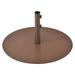 Arlmont & Co. Hades Heavy Duty Steel Free Standing Umbrella Base Steel in Brown/Gray | 14.5 H x 29.5 W x 29.5 D in | Wayfair