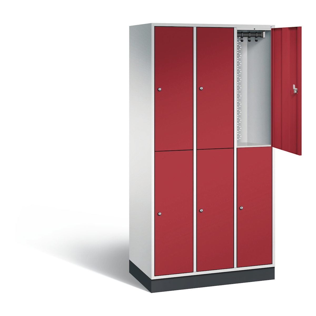Doppelstöckiger Stahl-Garderobenschrank Intro Image