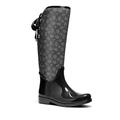Coach Shoes | Coach Women's Ribbon Edition Tristee Rainboot Size 5 | Color: Black/Gray | Size: 5