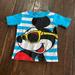 Disney Pajamas | Disney 24 Month Mickey Mouse Short Sleeve Pj Top | Color: Blue/Red | Size: 24mb