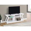 Tv Stand / 60 Inch / Console / Media Entertainment Center / Storage Shelves / Living Room / Bedroom / Laminate / White / Contemporary / Modern - Monarch Specialties I 2665