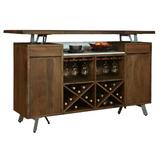 Howard Miller® Howard Miller Home Bar w/ Wine Storage Wood/Metal in Brown/Gray | 42 H x 28 D in | Wayfair 693045