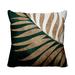 ULLI HOME Pom Fern Indoor/Outdoor Throw Pillow Polyester/Polyfill blend in Green/White/Yellow | 17 H x 17 W x 4.5 D in | Wayfair Pom_Emerald_18x18