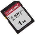 Transcend Highspeed 1TB SDXC Speicherkarte (für Digitalkameras; Bilder & Videos; Autoradio) Class 10, UHS-I U3, Video Speed Class V30 für 4K Ultra HD TS1TSDC300S