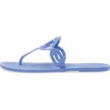 Lauren Ralph Lauren, Zehentrenner Audrie Jelly-Sandals-Flat Sandal in hellblau, Sandalen für Damen Gr. 38